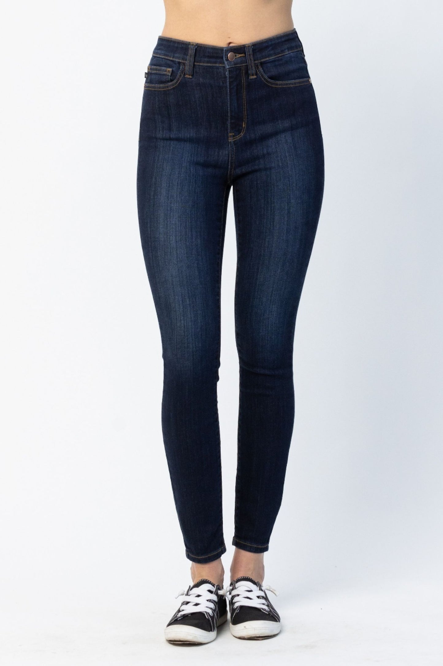 Judy Blue High Waist Hidden Back Pocket Yoke Seam Skinny Jeans