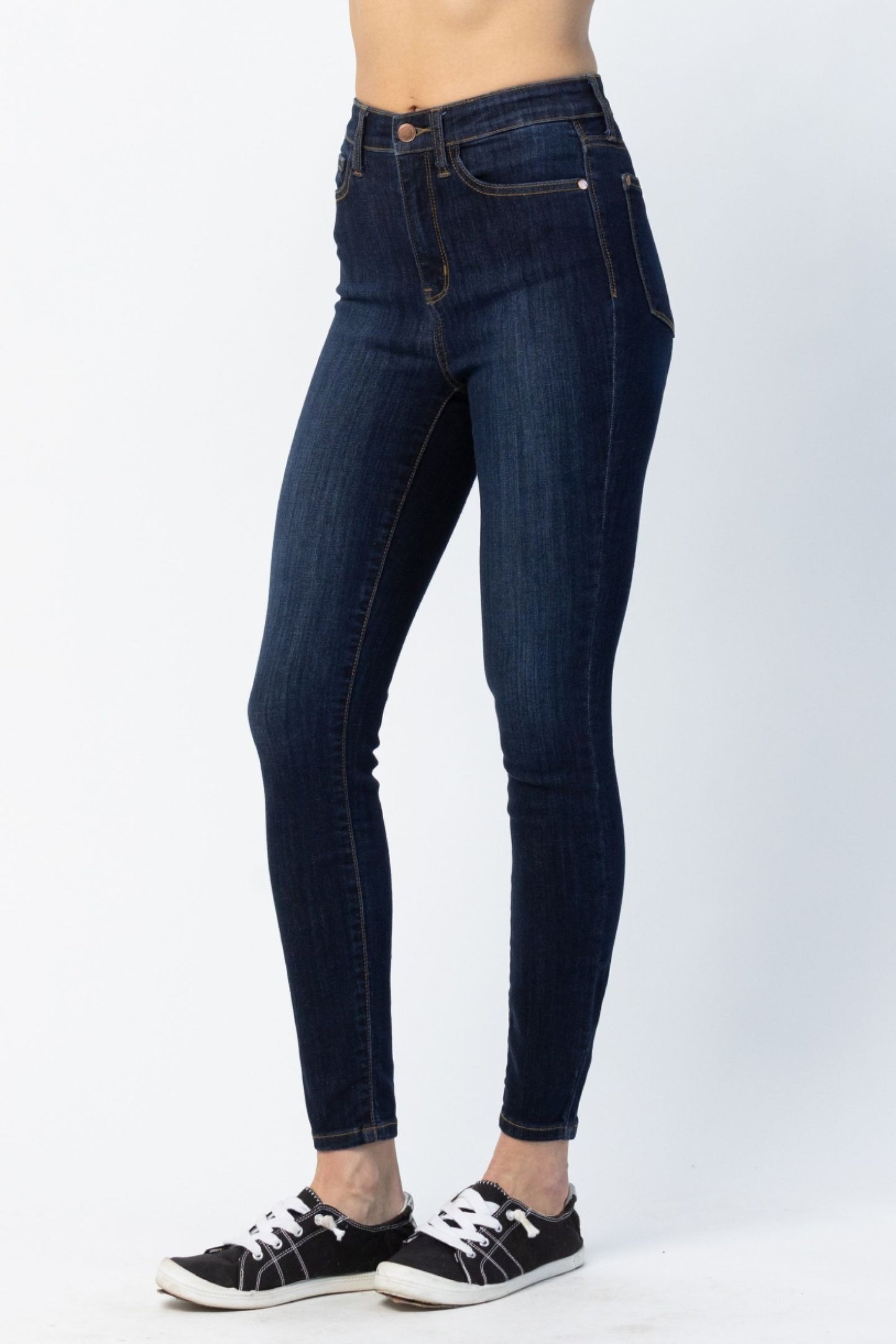 Judy Blue High Waist Hidden Back Pocket Yoke Seam Skinny Jeans