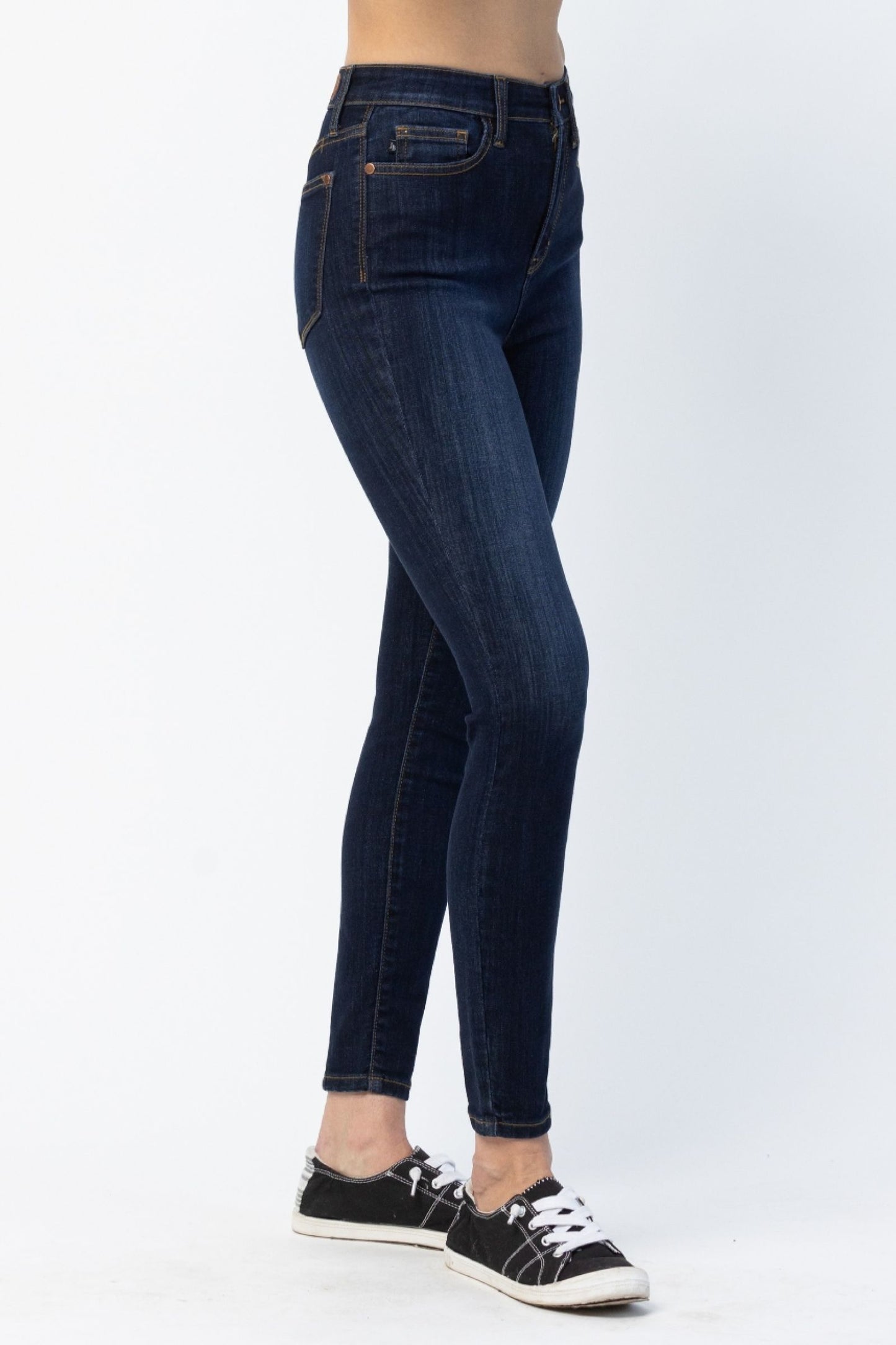 Judy Blue High Waist Hidden Back Pocket Yoke Seam Skinny Jeans