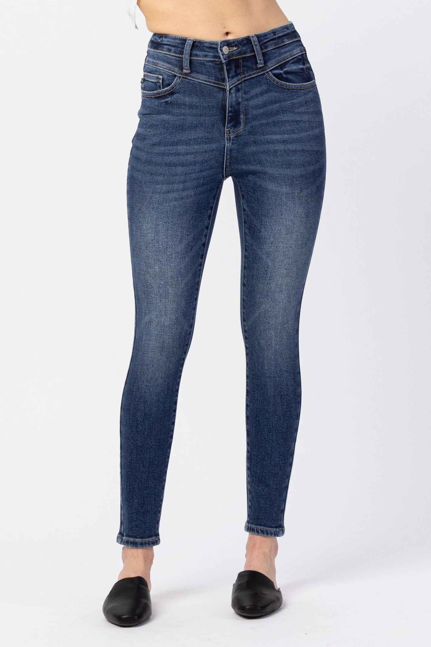 Judy Blue High Waist Classic Front Yoke Skinny Jeans