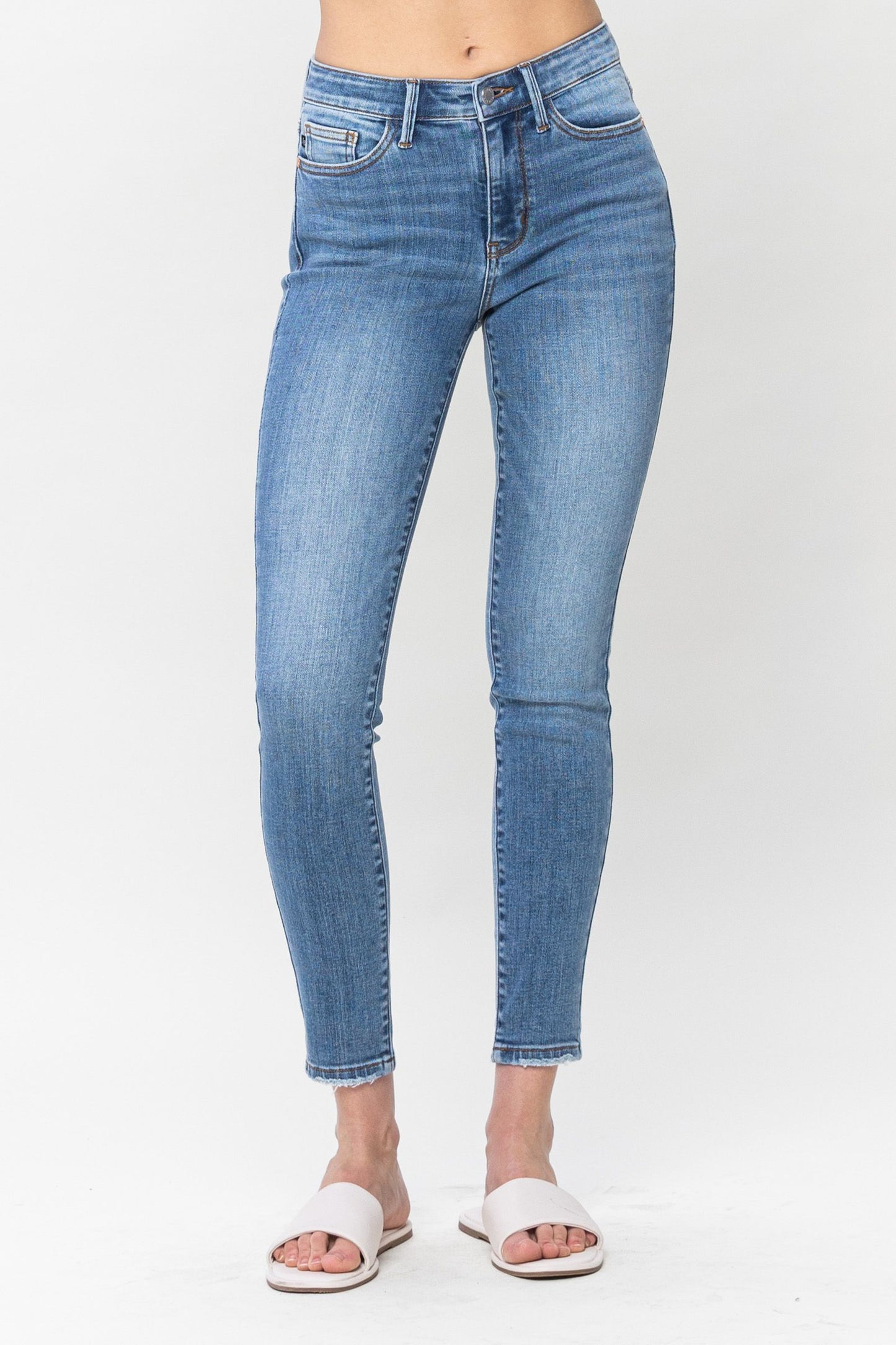 Judy Blue Basic Mid Rise Vintage Skinny Jeans