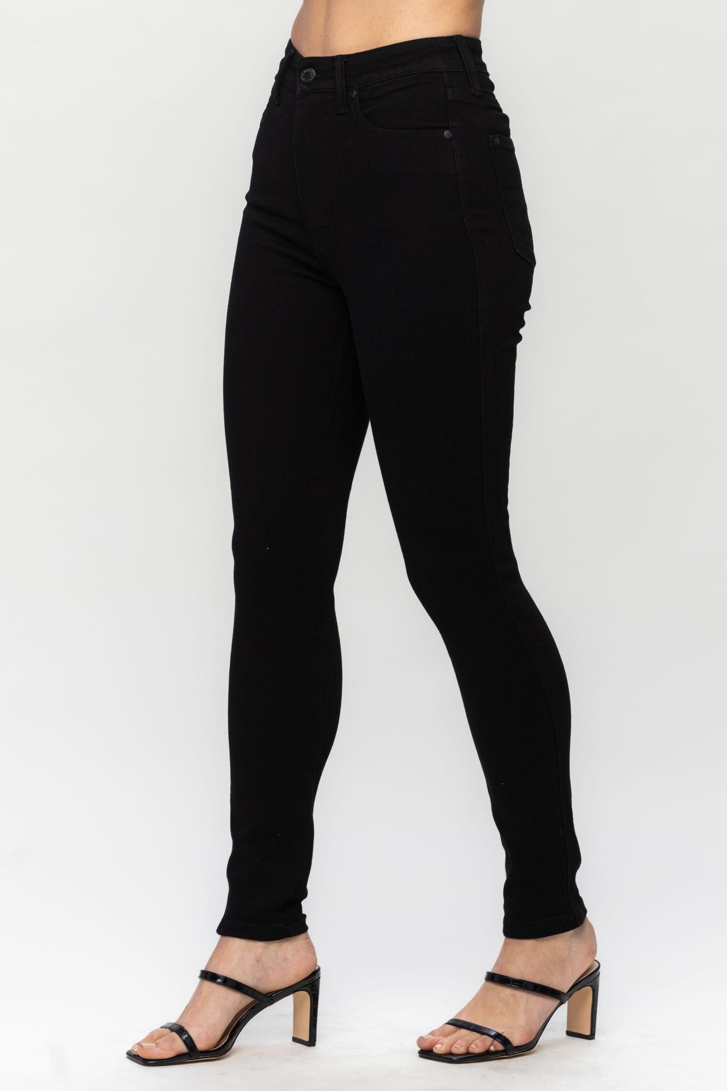 Judy Blue High Waist Tummy Control Black Skinny Jeans