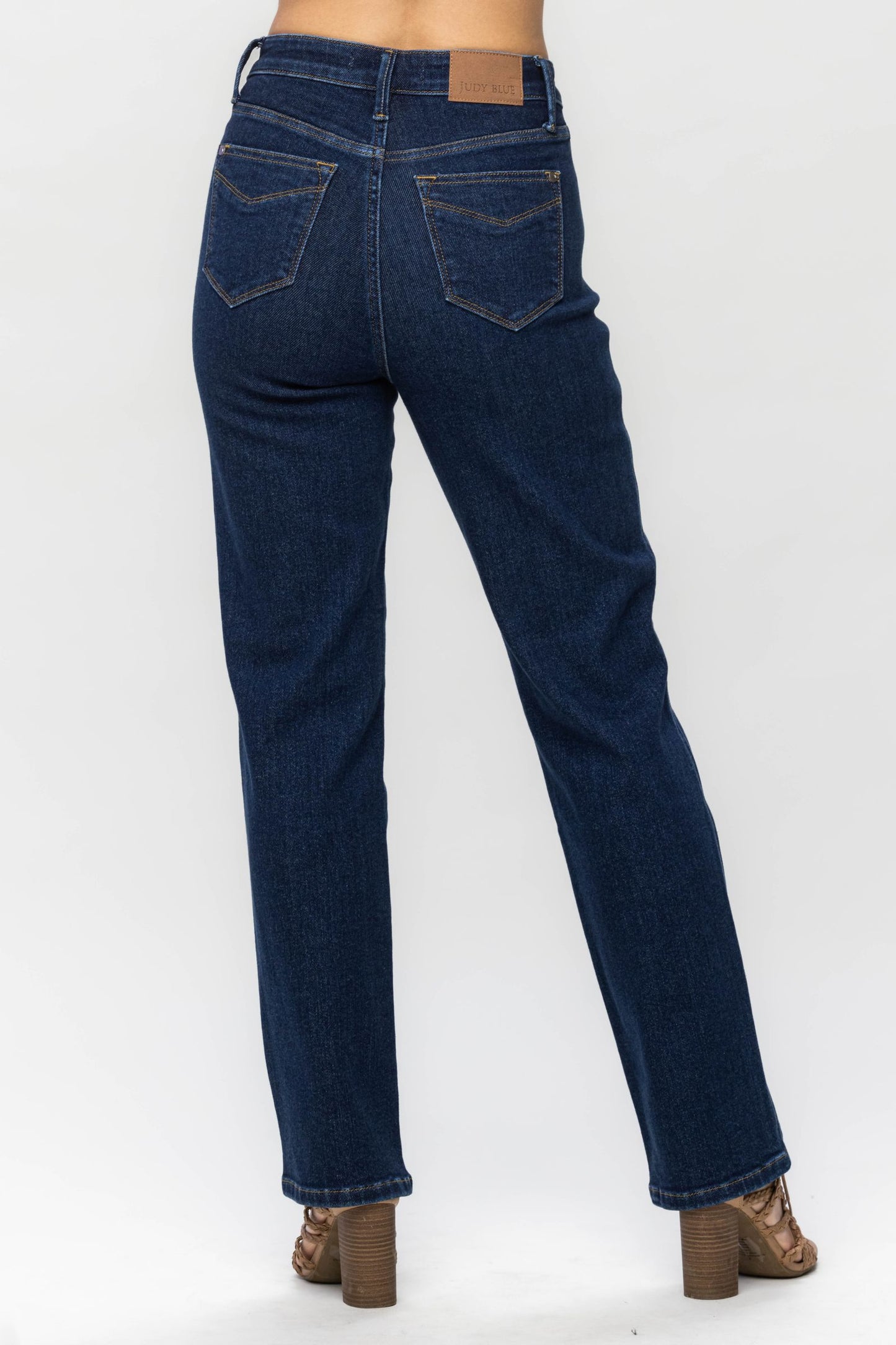 Judy Blue High Waist Tummy Control Classic Straight Jeans