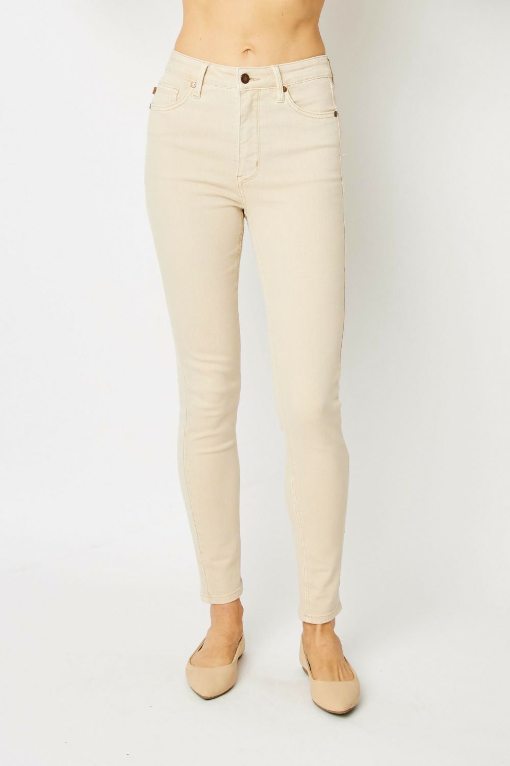 Judy Blue High Waist Garment Dyed Tummy Control Skinny Jeans
