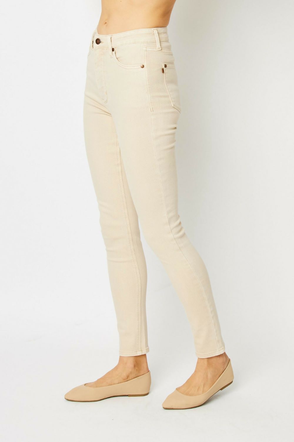 Judy Blue High Waist Garment Dyed Tummy Control Skinny Jeans