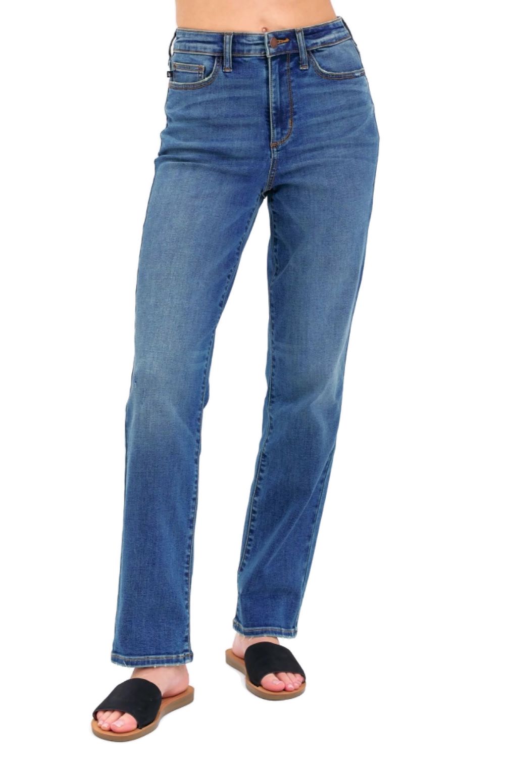 Judy Blue High Waist Vintage Relaxed Straight Jeans