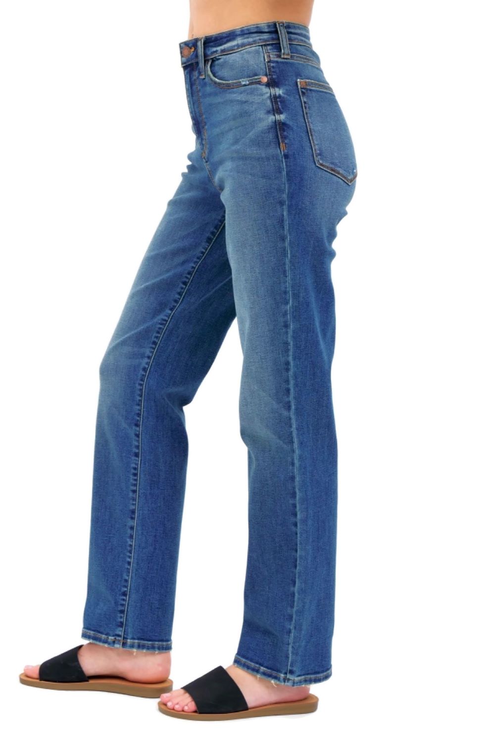 Judy Blue High Waist Vintage Relaxed Straight Jeans