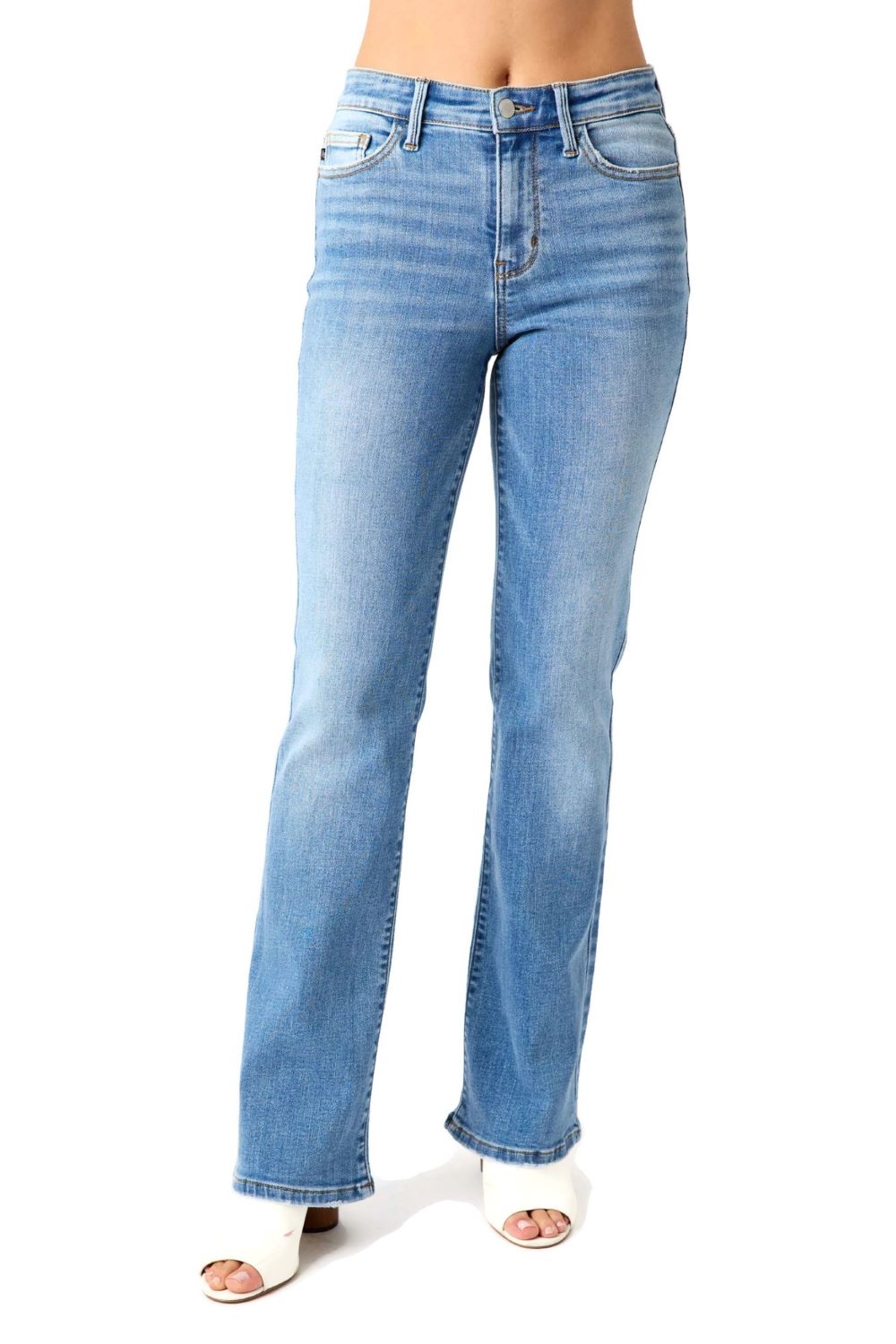 Judy Blue Mid Rise Vintage Boot Cut Jeans