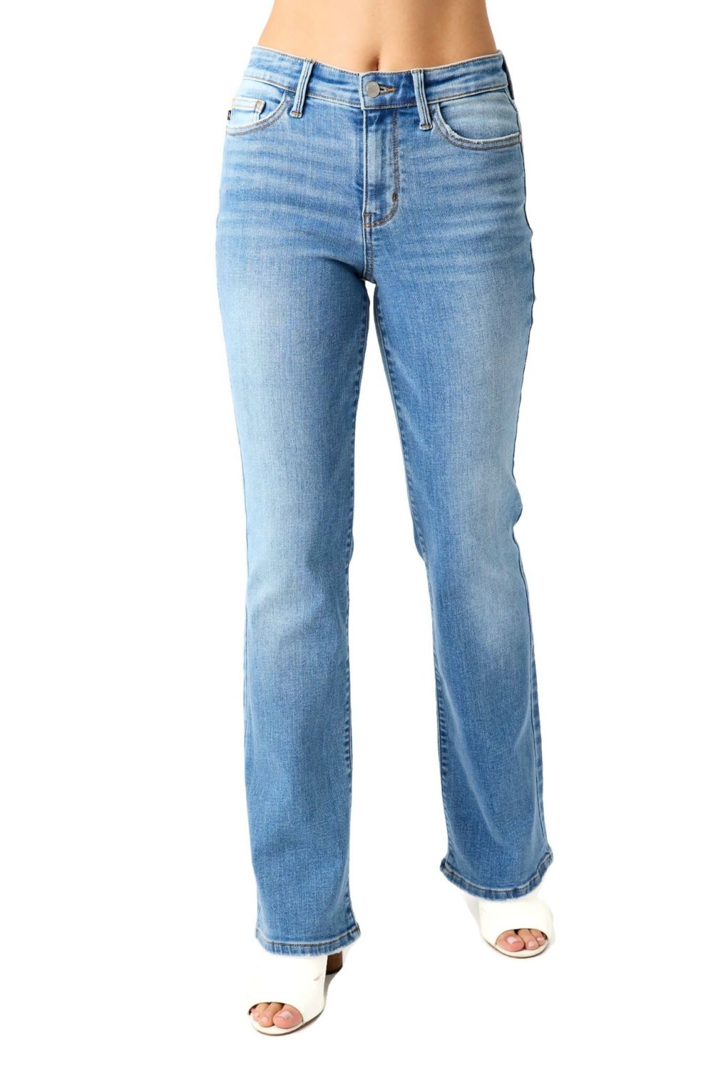 Judy Blue Mid Rise Vintage Boot Cut Jeans
