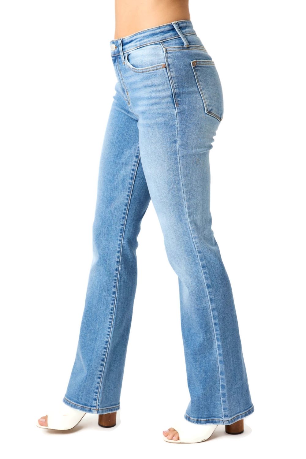 Judy Blue Mid Rise Vintage Boot Cut Jeans