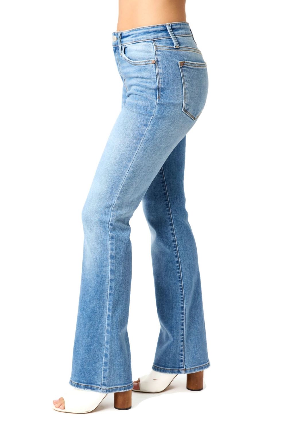 Judy Blue Mid Rise Vintage Boot Cut Jeans