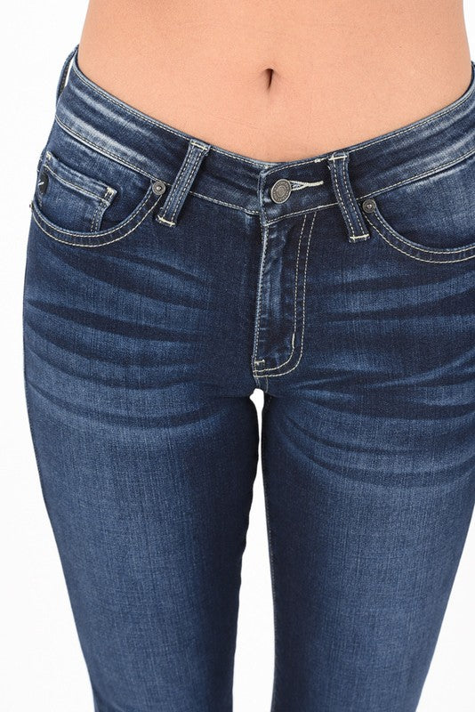 KanCan Mid Rise Dark Wash Skinny Jeans