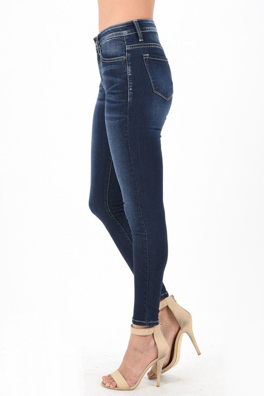 KanCan Mid Rise Dark Wash Skinny Jeans