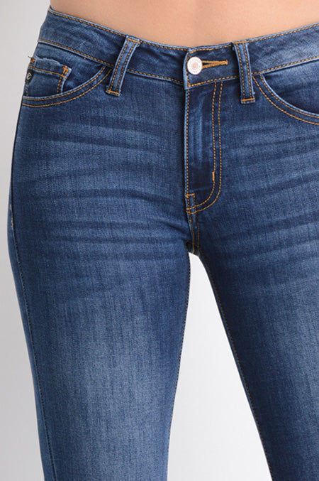 KanCan Mid Rise Basic MD Dark Super Skinny Jeans