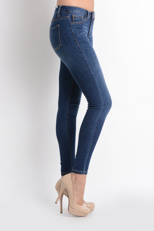 KanCan Mid Rise Basic MD Dark Super Skinny Jeans