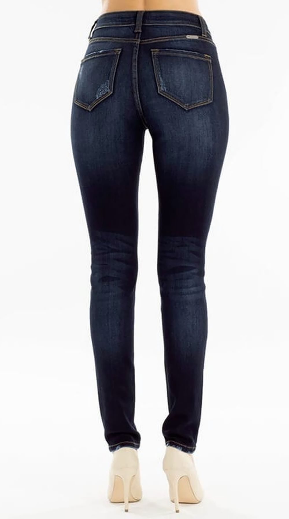 KanCan High Rise Curvy Fit Button Fly Skinny Jeans