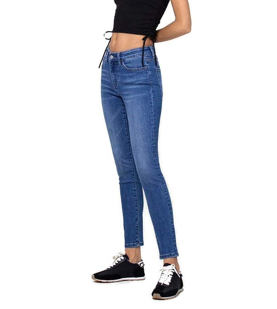 Vervet Jeans High Rise Med Blue Ankle Skinny Jeans