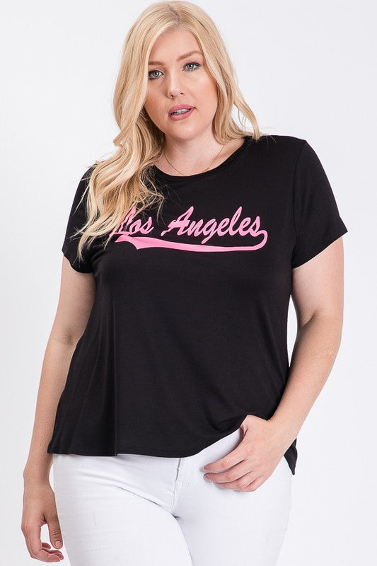 Women's Plus Los Angeles Logo T-Shirts