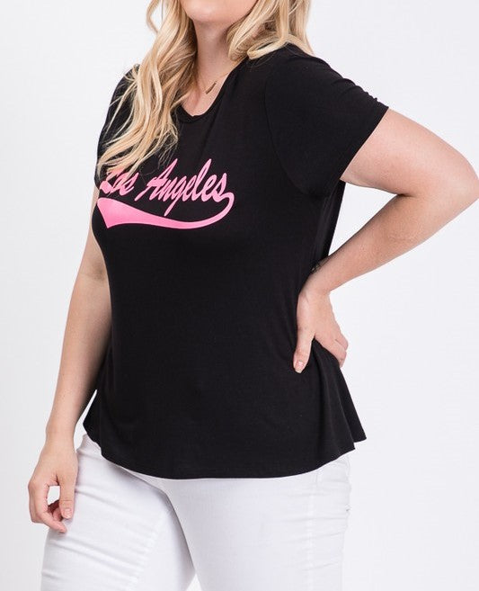 Women's Plus Los Angeles Logo T-Shirts