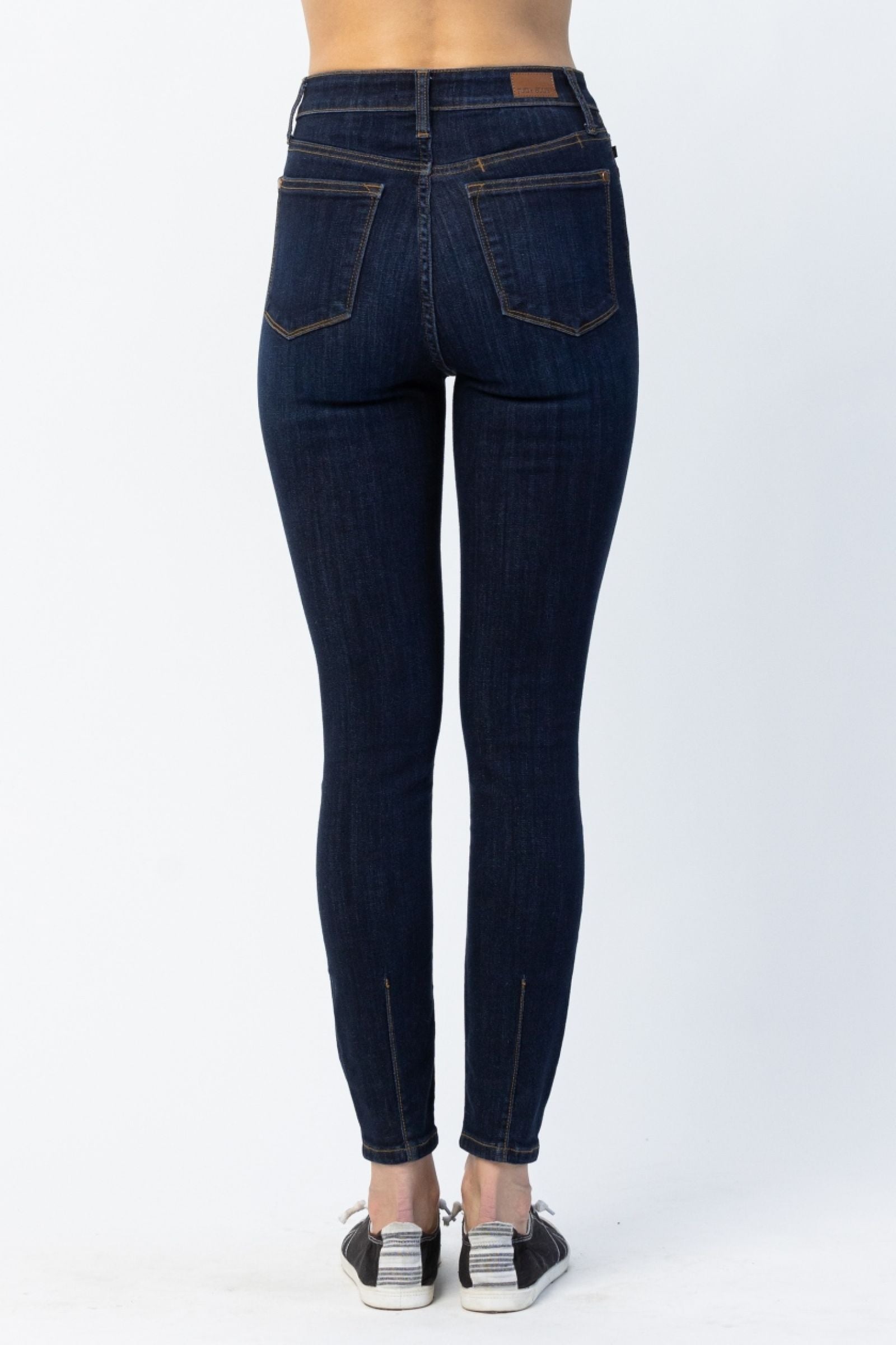 Judy Blue High Waist Hidden Back Pocket Yoke Seam Skinny Jeans 